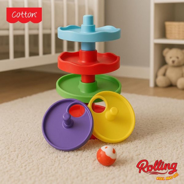 Mainan Seluncur Bola Anak Rolling Newbietech