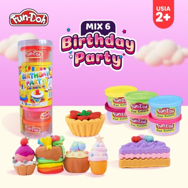 Fundoh Birthday Party mainan edukasi plastisin