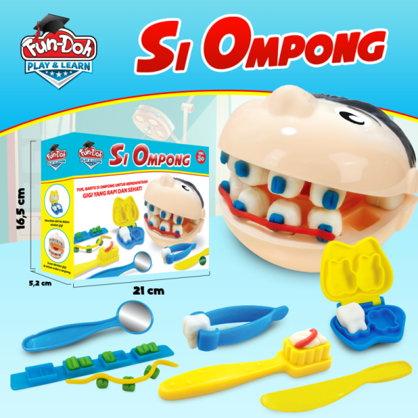 Mainan dokter gigi si ompong fundoh