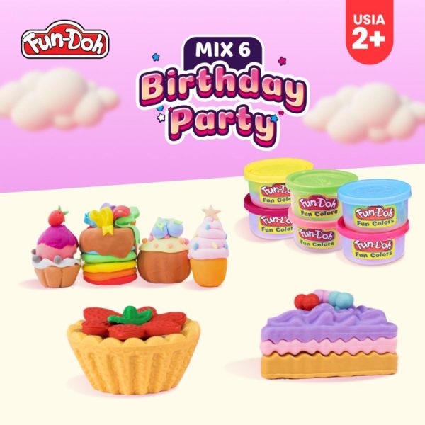 Fundoh Birthday Party mainan edukasi plastisin