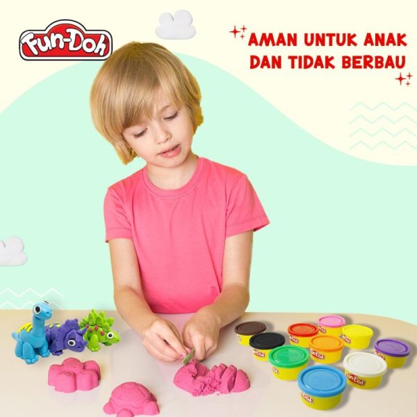 COD Fundoh Mix 10 Mainan Lilin Plastisin Clay Malam Refill Isi Ulang Lilin Fundoh Mainan Anak Edukasi Kreasi Melatih Kreatifitas Anak