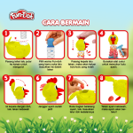 Mainan Edukasi Anak SI AYAM FUNDOH Mainan Plastisin Cetakan Ayam Bertelur Berbulu Clay Kerajinan Hadiah Alat Belajar