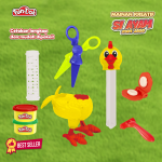 Mainan Edukasi Anak SI AYAM FUNDOH Mainan Plastisin Cetakan Ayam Bertelur Berbulu Clay Kerajinan Hadiah Alat Belajar