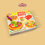 Fundoh Pizza Party Lilin Mainan Edukasi Plastisin Cetakan Makanan Pizza Toys Anak Usia 2 Tahun