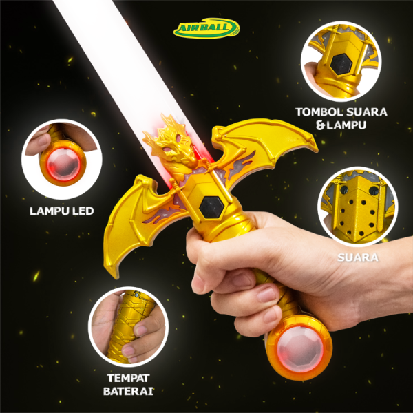 Dragon Swords - Pedang Plastik Mainan Anak