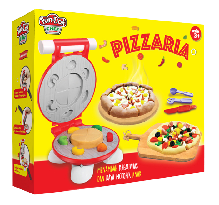 Fundoh Mainan Lilin Anak Pizza Edukasi Play Lilin