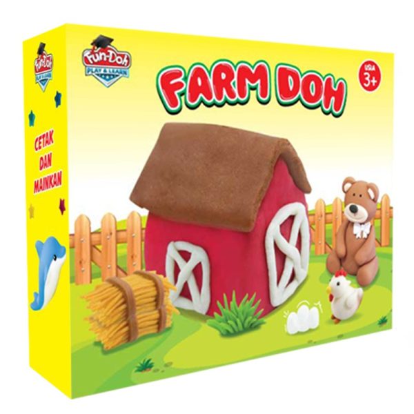 Fundoh Farm doh mainan lilin binatang cetakan
