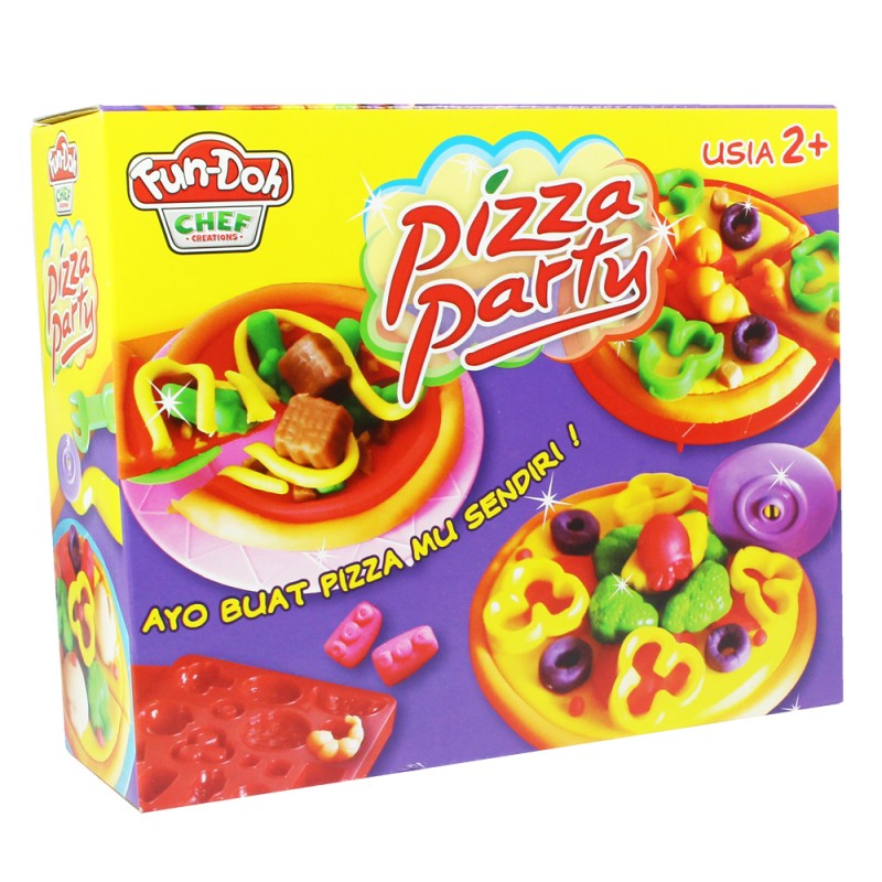 Fun-Doh Pizza Party Mainan Lilin Edukasi