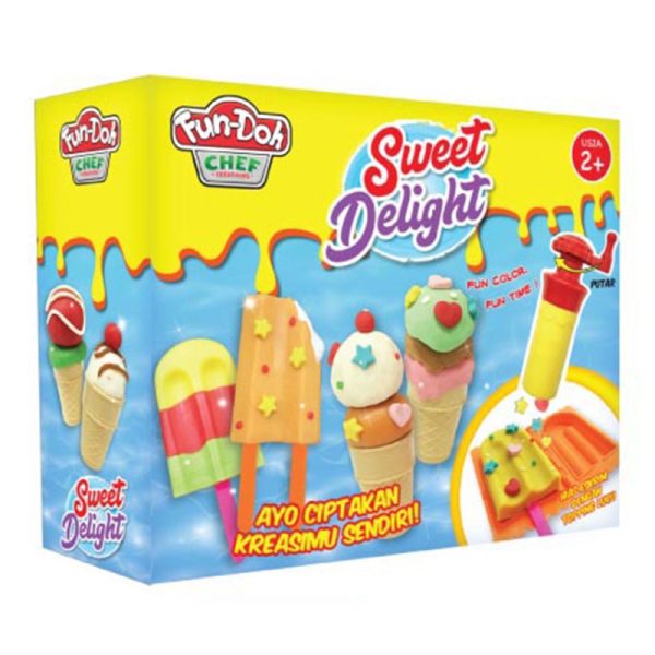 Mainan anak lilin edukasi kreatif Fun-Doh Sweet Delight