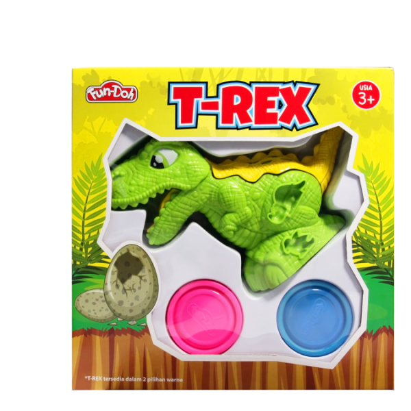 Fundoh trex mainan lilin dinosaurus