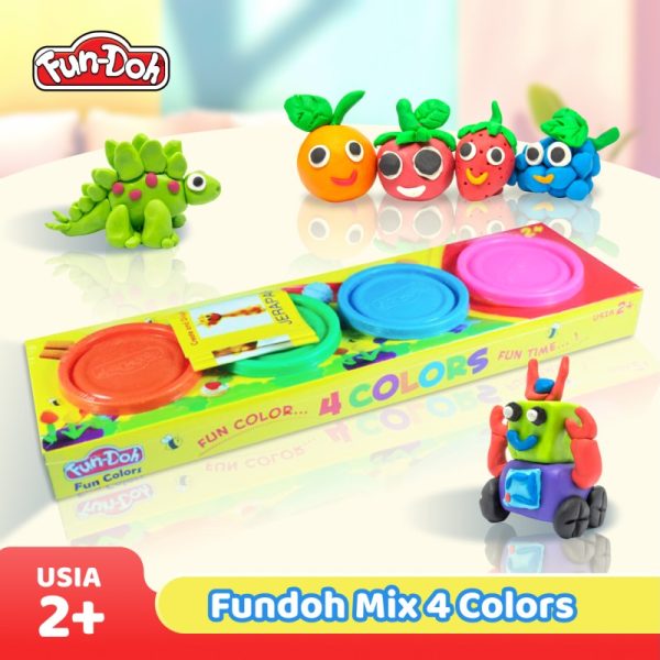 Fun-Doh Mix 4 Refill Warna Colors