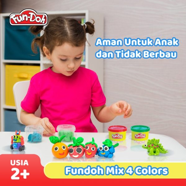 Fun-Doh Mix 4 Refill Warna Colors