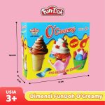 Dimensi Fundoh OCreamy Lilin Mainan Plastisin Aman Untuk Anak 3 Tahun ke Atas