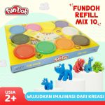 COD Fundoh Mix 10 Mainan Lilin Plastisin Clay Malam Refill Isi Ulang Lilin Fundoh Mainan Anak Edukasi Kreasi Melatih Kreatifitas Anak