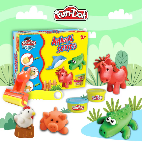Fundoh Animal Series Mainan Edukasi Anak 3 Tahun