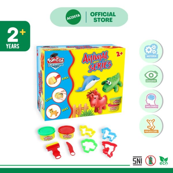 Fundoh Animal Series Mainan Edukasi Anak 3 Tahun