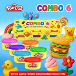 mainan edukasi anak 3 tahun fundoh combo mix warna 6 refill