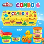 mainan edukasi anak 3 tahun fundoh combo mix warna 6 refill
