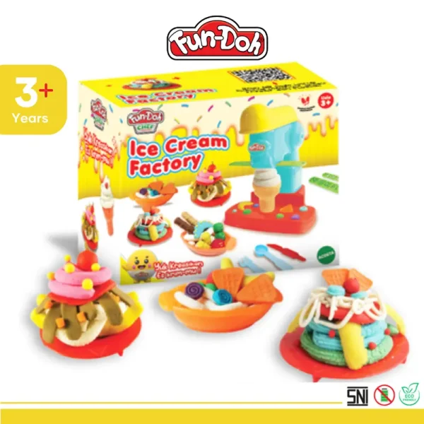 Mainan Anak FunDoh Ice Cream Factory