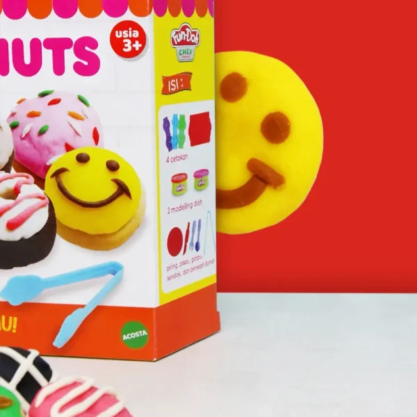 Isi Kemasan Fun-Doh Mini Donuts Mainan Anak Donut