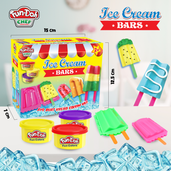 Mainan Lilin Anak Fun Doh Ice Cream Bars