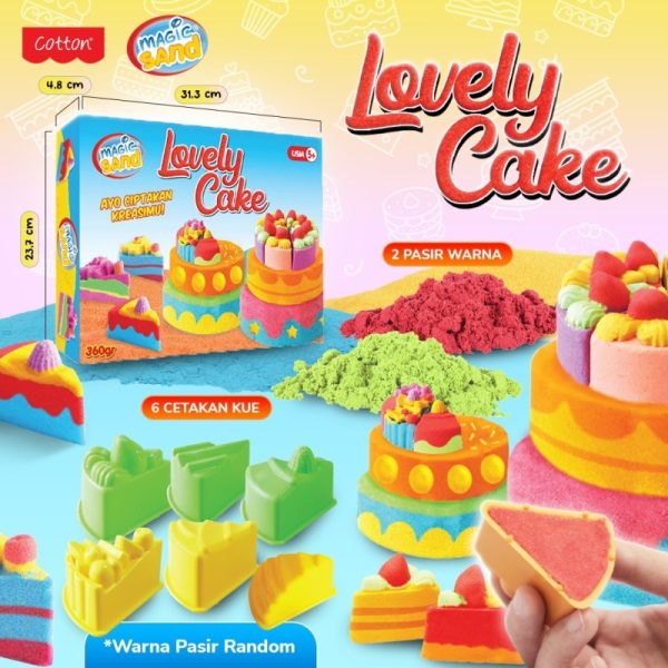 Magic Sand Lovely Cake Mainan Pasir Kinetik Ajaib