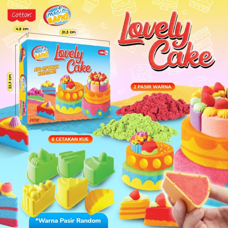 Magic Sand Lovely Cake Mainan Pasir Kinetik Ajaib Magic Sand Lovely Cake Mainan Pasir Kinetik Ajaib