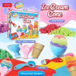 Mainan Edukasi Pasir Kinetik Magic Sand Ice Cream Cone