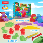 mainan pasir kinetik magic sand edisi kebun binatang