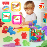 mainan pasir kinetik magic sand edisi kebun binatang