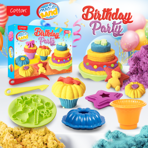 Magic Sand Birthday Party mainan pasir ajaib kinetik anak kreatif