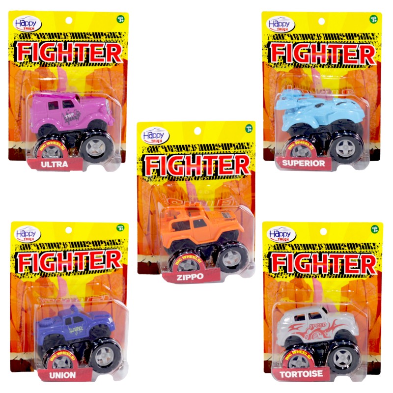 Happy Truck Fighter Mainan Mobil monster kencang dan berputar