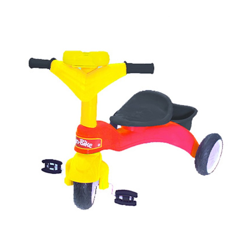 Sepeda Roda Tiga Funbike Musik Warna Merah Kuning