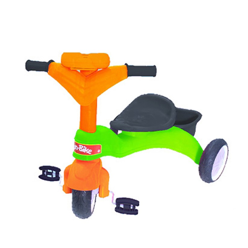 Sepeda Roda Tiga Funbike Musik Warna Hijau Orange