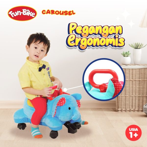 Mainan Boneka Tunggang Ride on Carousel Funbike
