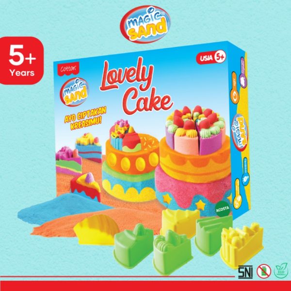 Magic Sand Lovely Cake Mainan Pasir Kinetik Ajaib