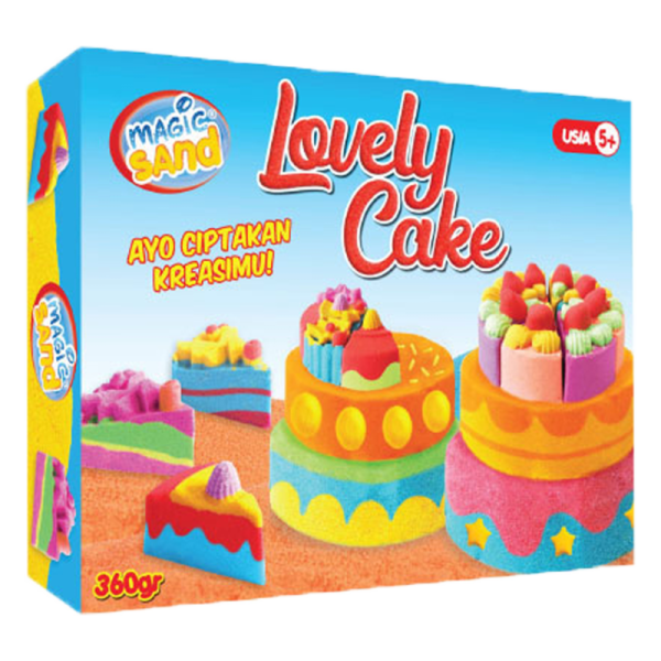 Magic Sand Lovely Cake Mainan Pasir Kinetik Ajaib