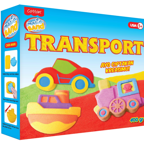 Magic Sand Transport Mobil Pasir Kinetik Play Toys Fun Anak Mainan