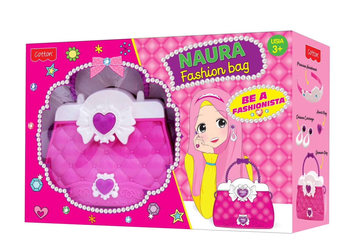 Naura Fashion Bag mainan tas anak perempuan play along toys