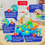 Mainan Tembak Bola Boneka Mini Mesin Capit Seperti Timezone dengan Musik & Lampu Arcade MAOMAO COTTON