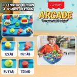 Mainan Tembak Bola Boneka Mini Mesin Capit Seperti Timezone dengan Musik & Lampu Arcade MAOMAO COTTON