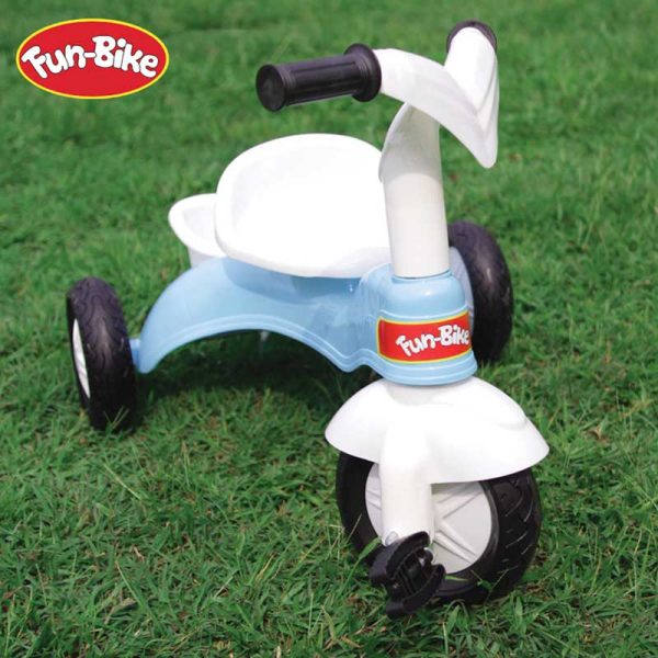 sepeda roda tiga funbike warna biru