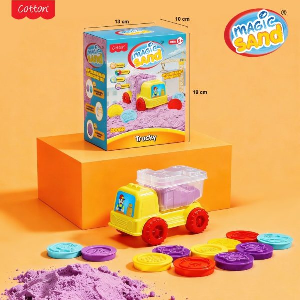 Magic Sand Trucky Mainan Pasir Mobil Kinetik Anak Play Toys