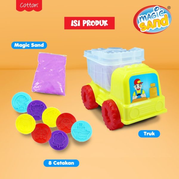 Magic Sand Trucky Mainan Pasir Mobil Kinetik Anak Play Toys