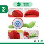 Mainan Anak Tarik Siput Goyang Pull A Long Snail Toy Musikal Lampu Bergerak SNI Cotton