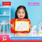 Cotton Papan Magnet OCTOPUS Color Drawing Board Berwarna Belajar Anak