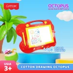 Cotton Papan Magnet OCTOPUS Color Drawing Board Berwarna Belajar Anak