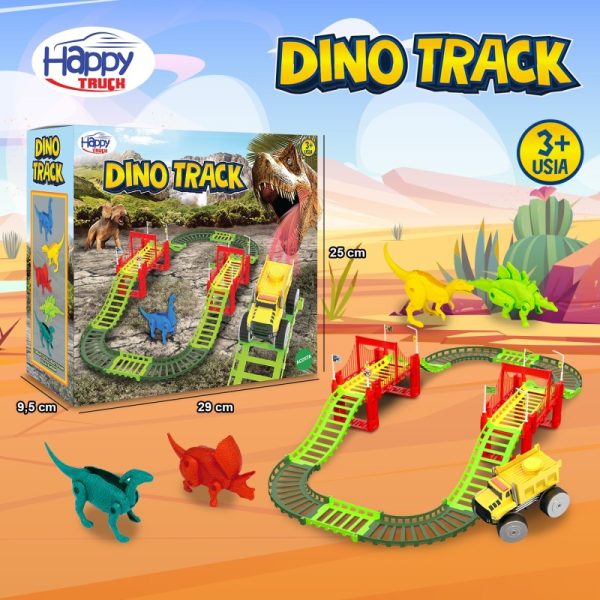 Mainan Mobil Trek anak Murah Dino Track Happy Truck