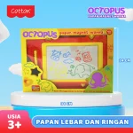 Cotton Papan Magnet OCTOPUS Color Drawing Board Berwarna Belajar Anak