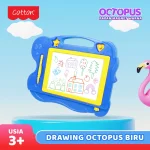 Cotton Papan Magnet OCTOPUS Color Drawing Board Berwarna Belajar Anak